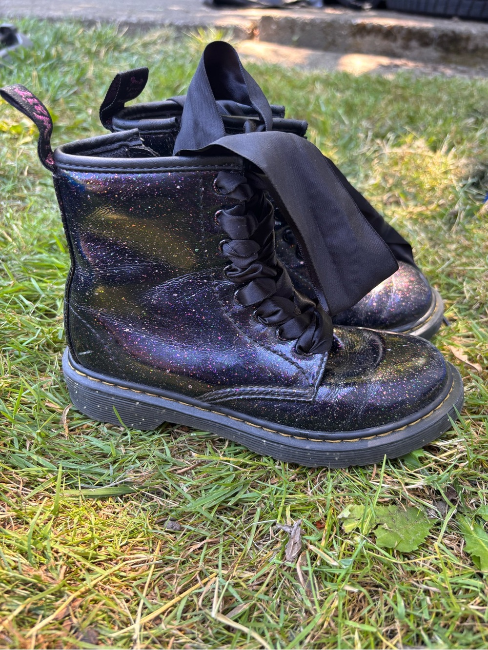 Dr. Martens Junior 1460 Cosmic Glitter boots